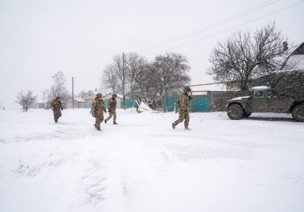 Карта боевых действий в Украине 18 февраля